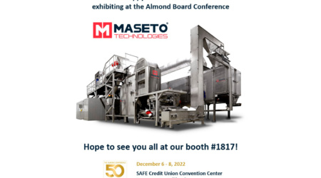 Almond Board Conference California 2022 nuts processing machinery Maseto
